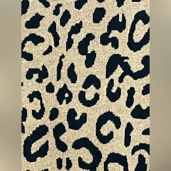 🟢 J. Crew Leopard Print 3/4 Sleeve Cardigan - Picture 7 of 13